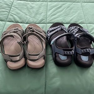 2 Pairs Teva Sandals